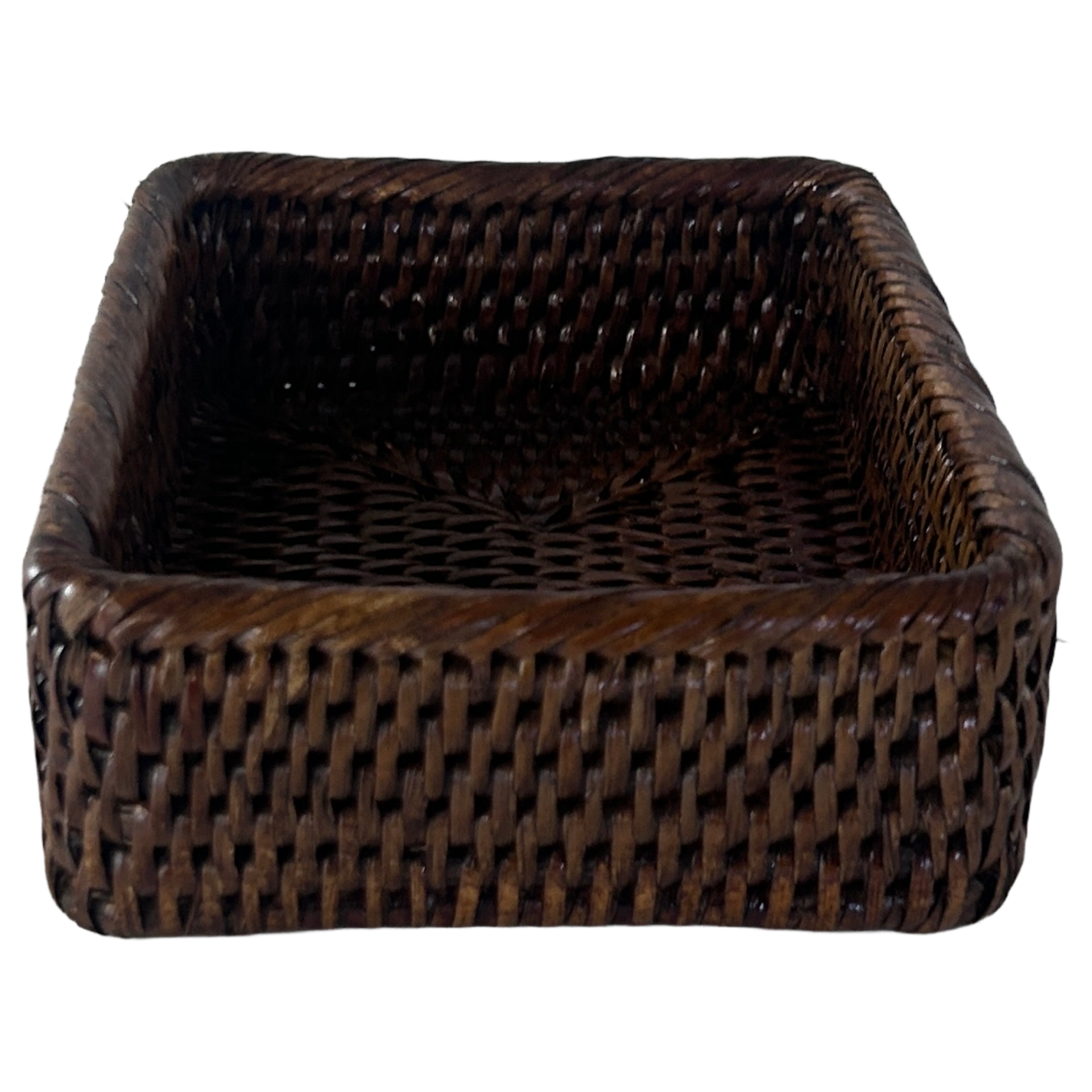 Rattan Rechteckiger Korb Klein